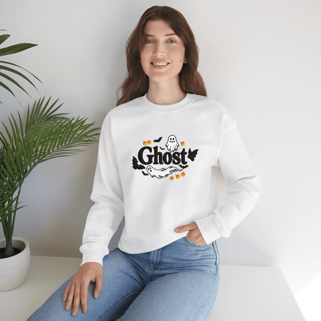 Ghost Halloween Crewneck Sweatshirt - Americanwolf87