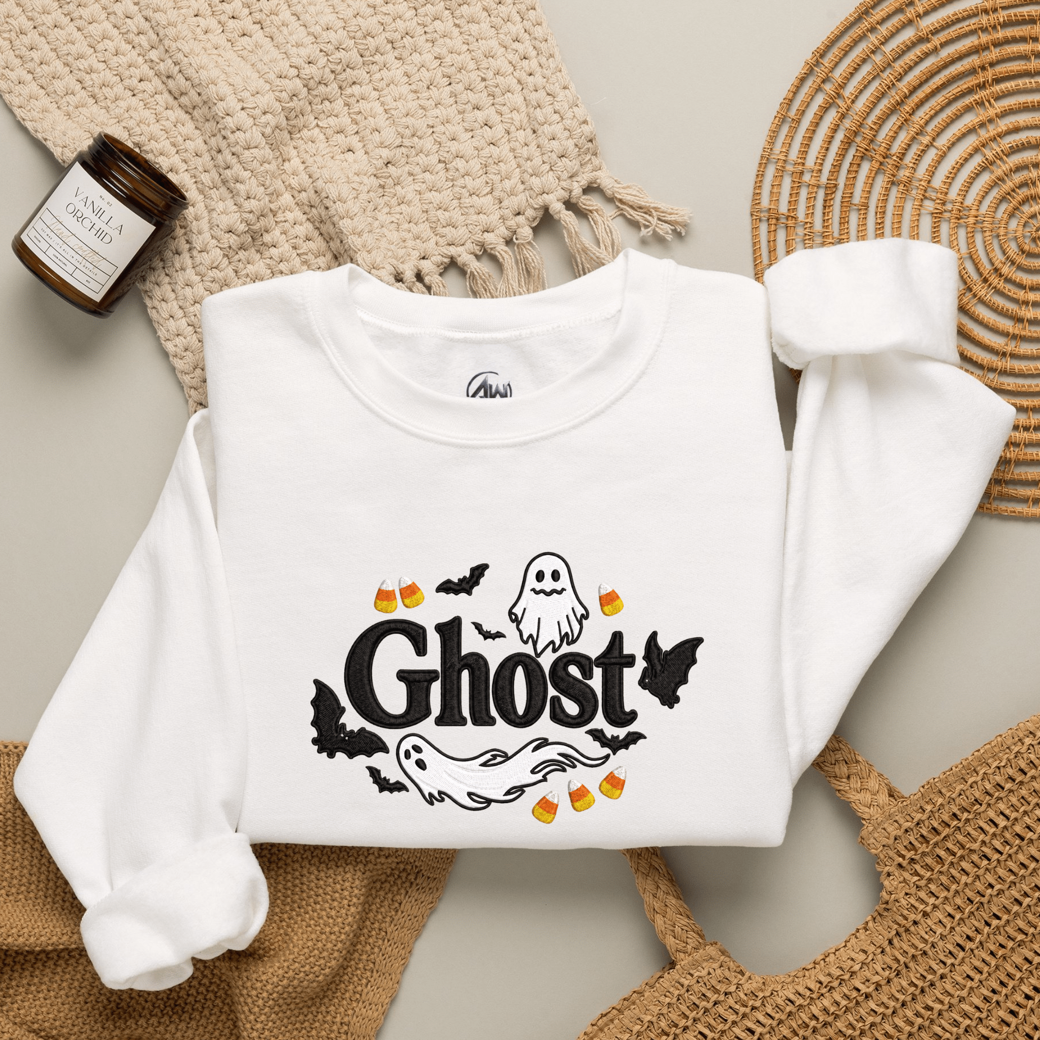 Ghost Halloween Crewneck Sweatshirt - Americanwolf87