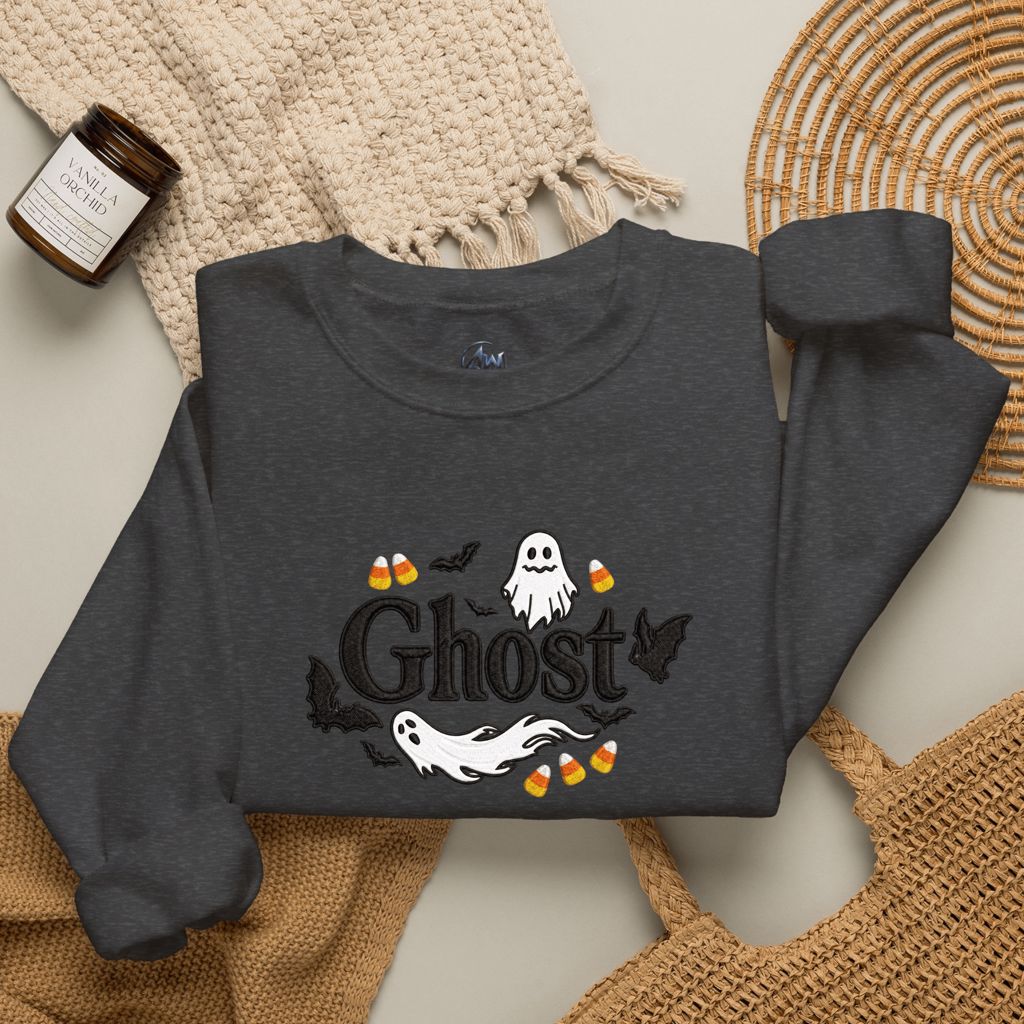 Ghost Halloween Crewneck Sweatshirt - Americanwolf87