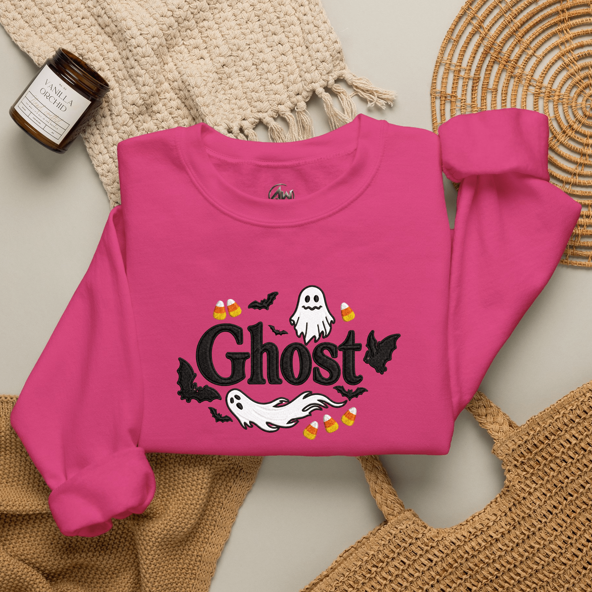 Ghost Halloween Crewneck Sweatshirt - Americanwolf87