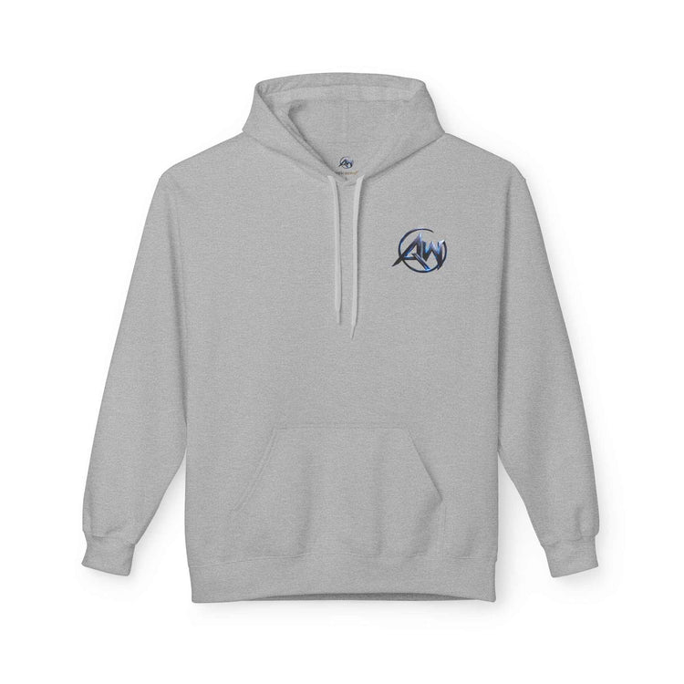 Gorilla 'Leave Your Mark' Bold Graphic Cyber Crest AW Signature Emblem Fleece Pullover - Americanwolf87