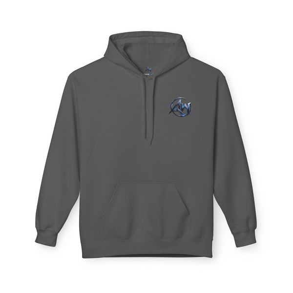 Gorilla 'Leave Your Mark' Bold Graphic Cyber Crest AW Signature Emblem Fleece Pullover - Americanwolf87