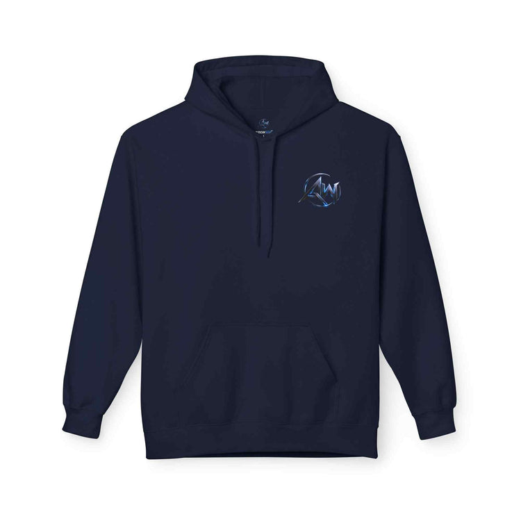 Gorilla 'Leave Your Mark' Bold Graphic Cyber Crest AW Signature Emblem Fleece Pullover - Americanwolf87
