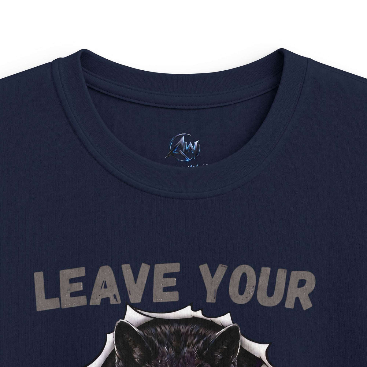 Kids "Leave Your Mark" Fierce Wolf Graphic Tee - Americanwolf87
