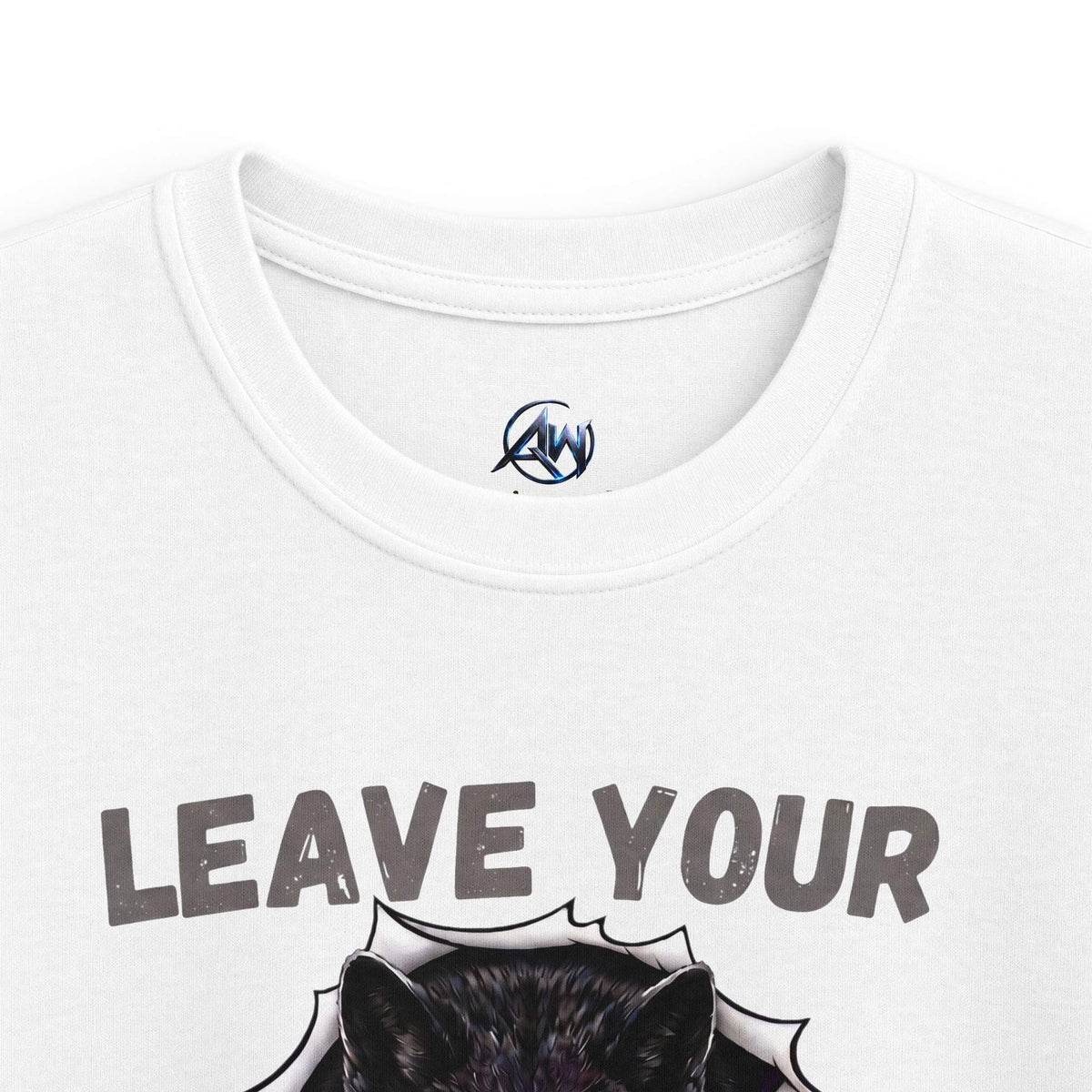 Kids "Leave Your Mark" Fierce Wolf Graphic Tee - Americanwolf87
