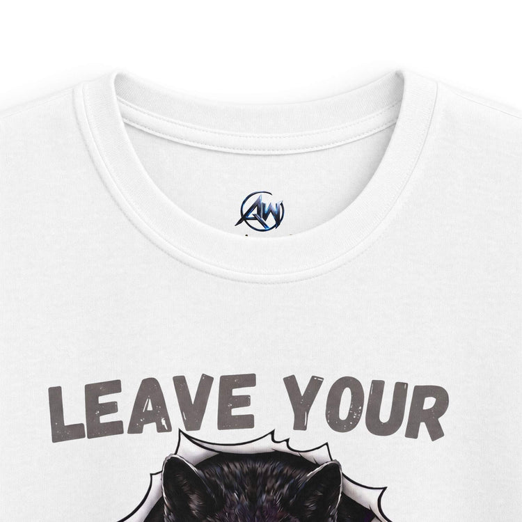 Kids "Leave Your Mark" Fierce Wolf Graphic Tee - Americanwolf87