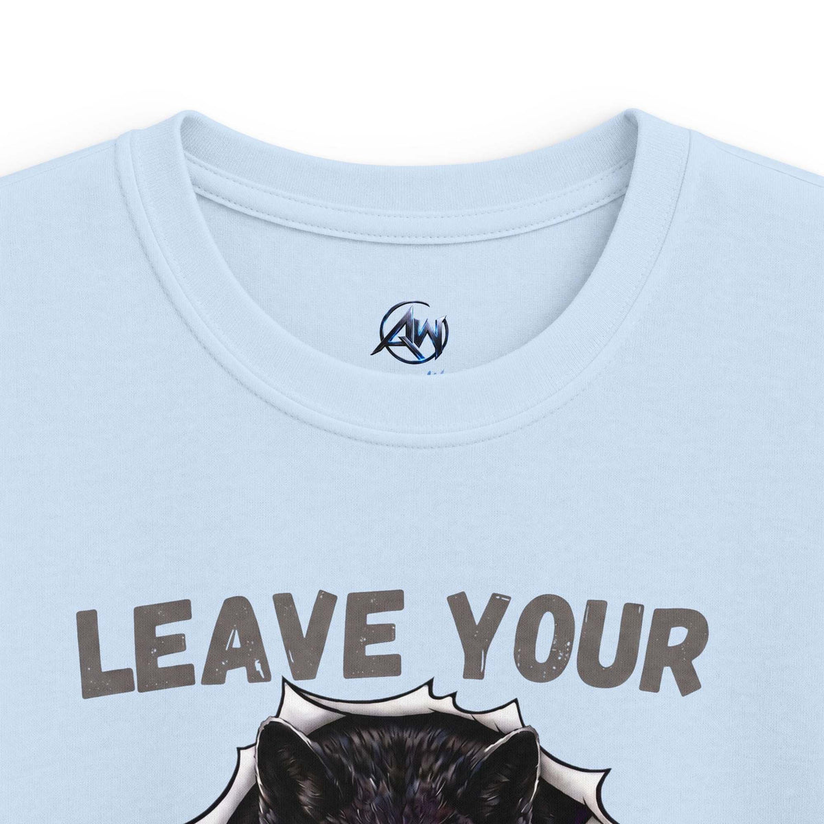 Kids "Leave Your Mark" Fierce Wolf Graphic Tee - Americanwolf87