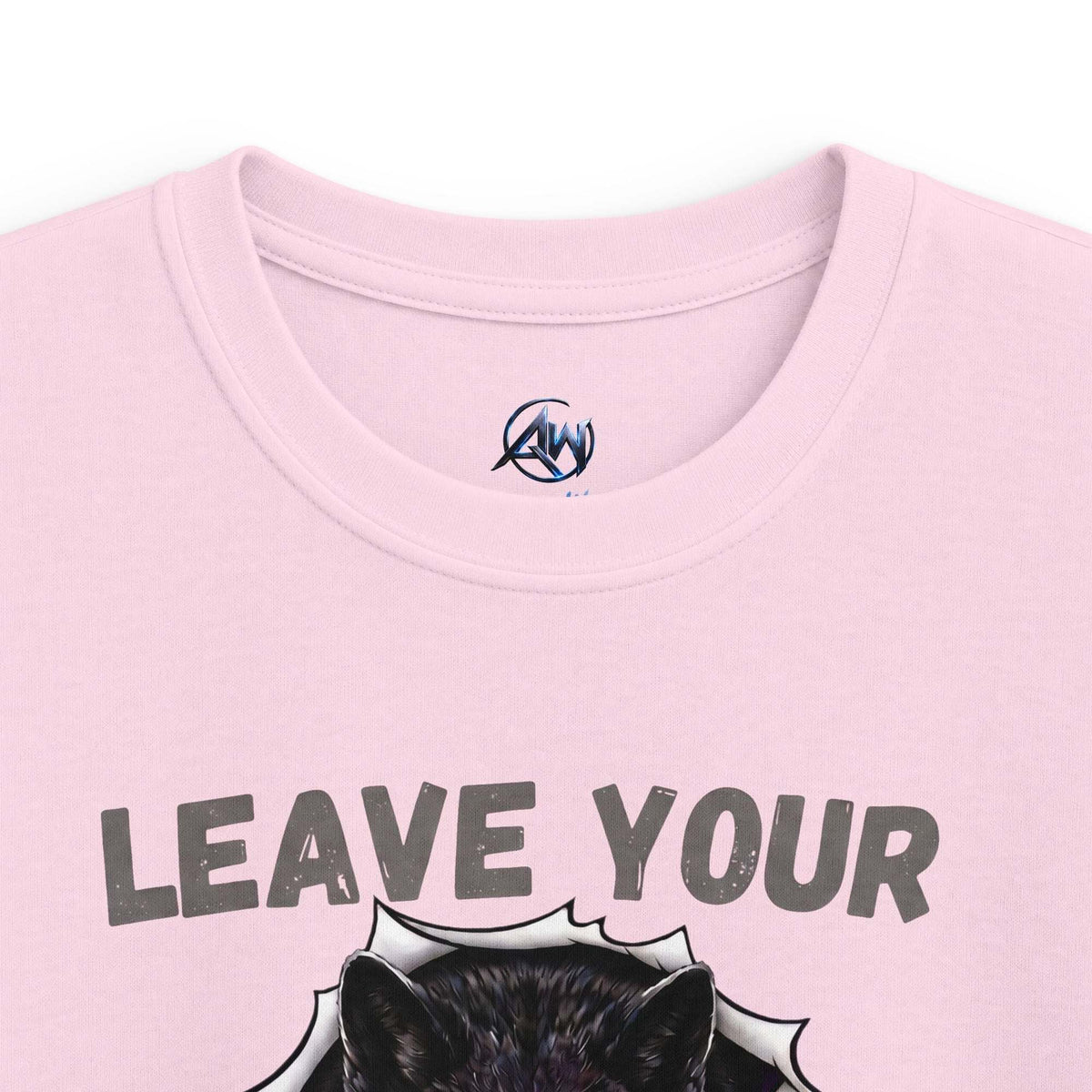 Kids "Leave Your Mark" Fierce Wolf Graphic Tee - Americanwolf87