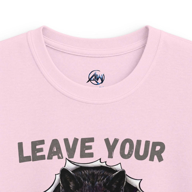 Kids "Leave Your Mark" Fierce Wolf Graphic Tee - Americanwolf87