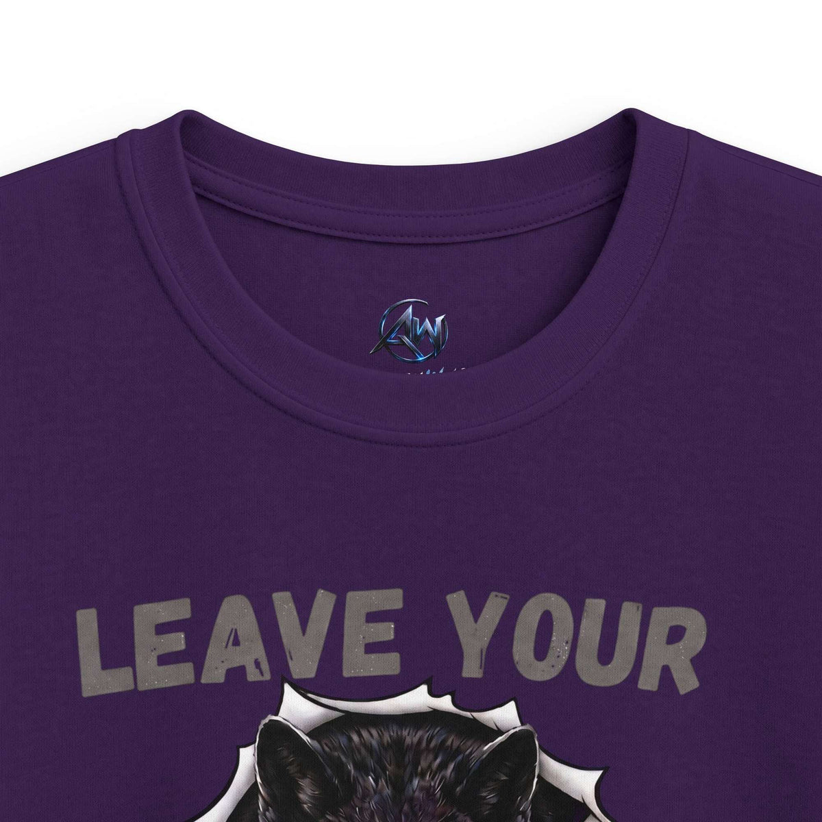 Kids "Leave Your Mark" Fierce Wolf Graphic Tee - Americanwolf87