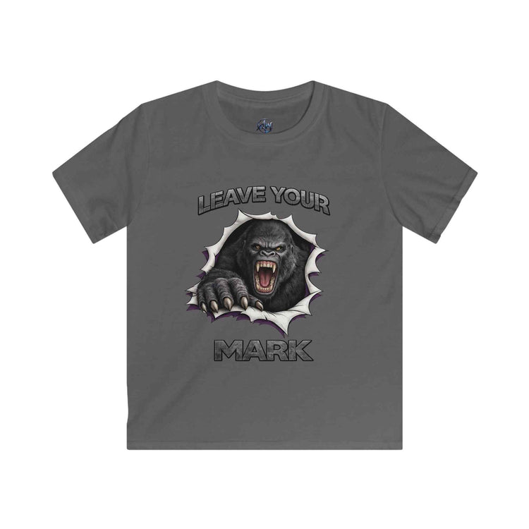 Kids Tee 'Leave Your Mark' Gorilla Graphic Shirt - Americanwolf87