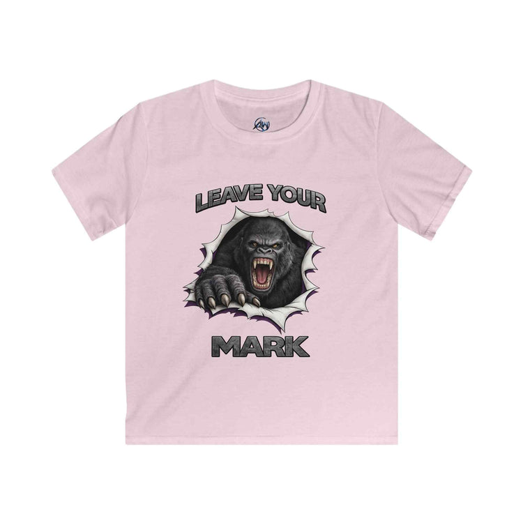 Kids Tee 'Leave Your Mark' Gorilla Graphic Shirt - Americanwolf87