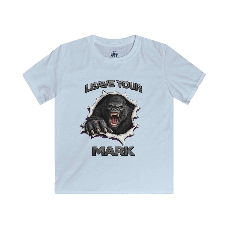Kids Tee 'Leave Your Mark' Gorilla Graphic Shirt - Americanwolf87