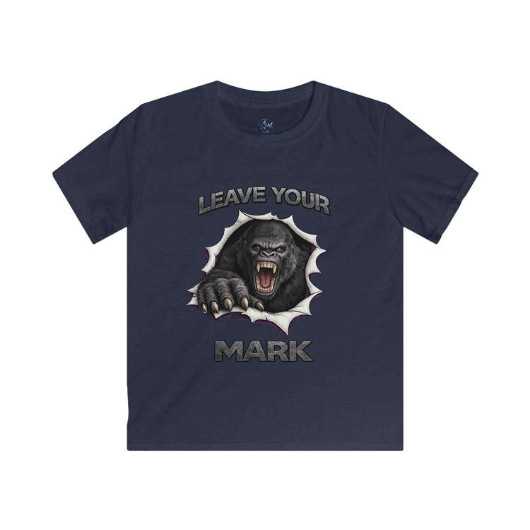 Kids Tee 'Leave Your Mark' Gorilla Graphic Shirt - Americanwolf87