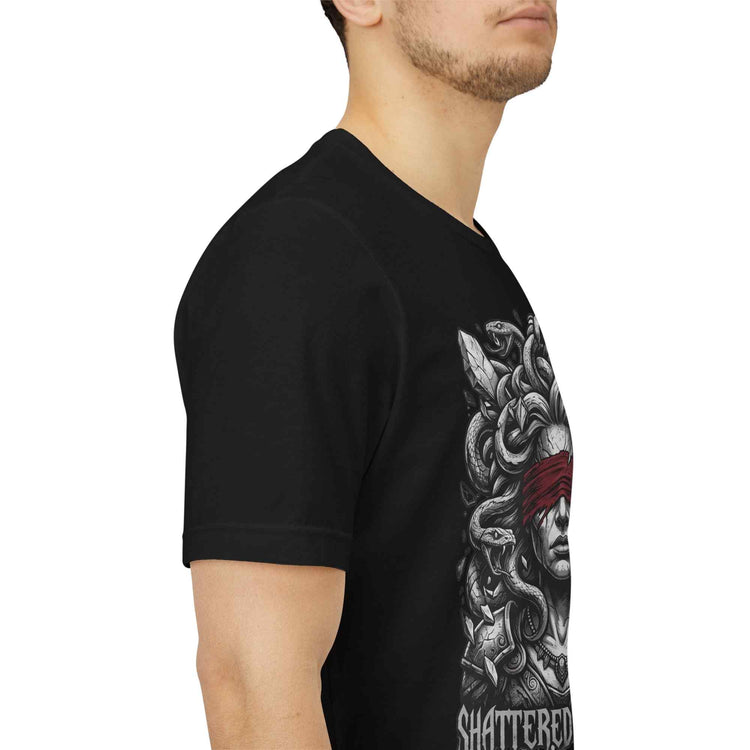 Shattered Medusa Dark Fantasy Graphic Tee – Premium Streetwear Shirt - Americanwolf87