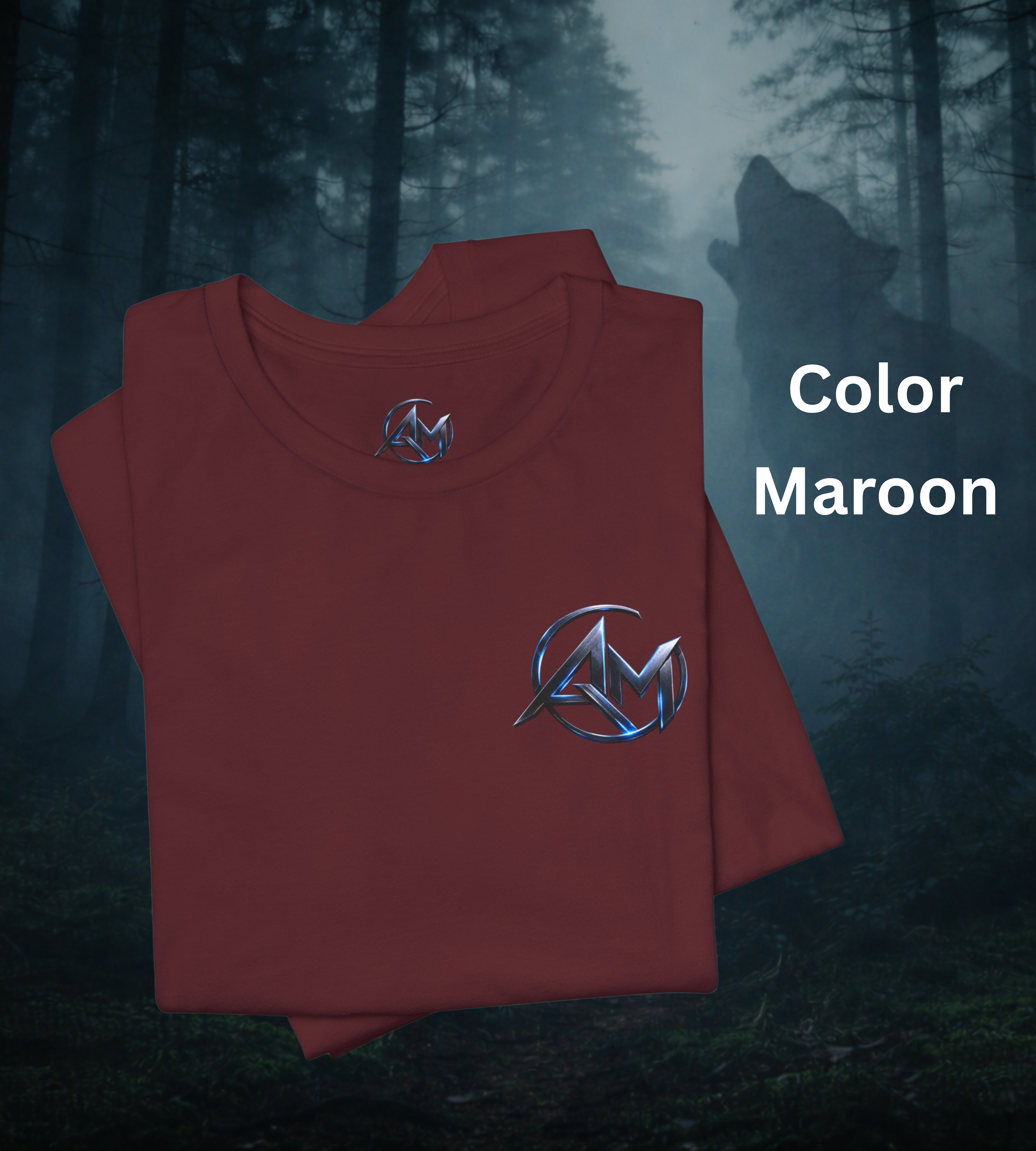 Americanwolf-AM Brand Signature Logo Soft T-shirt