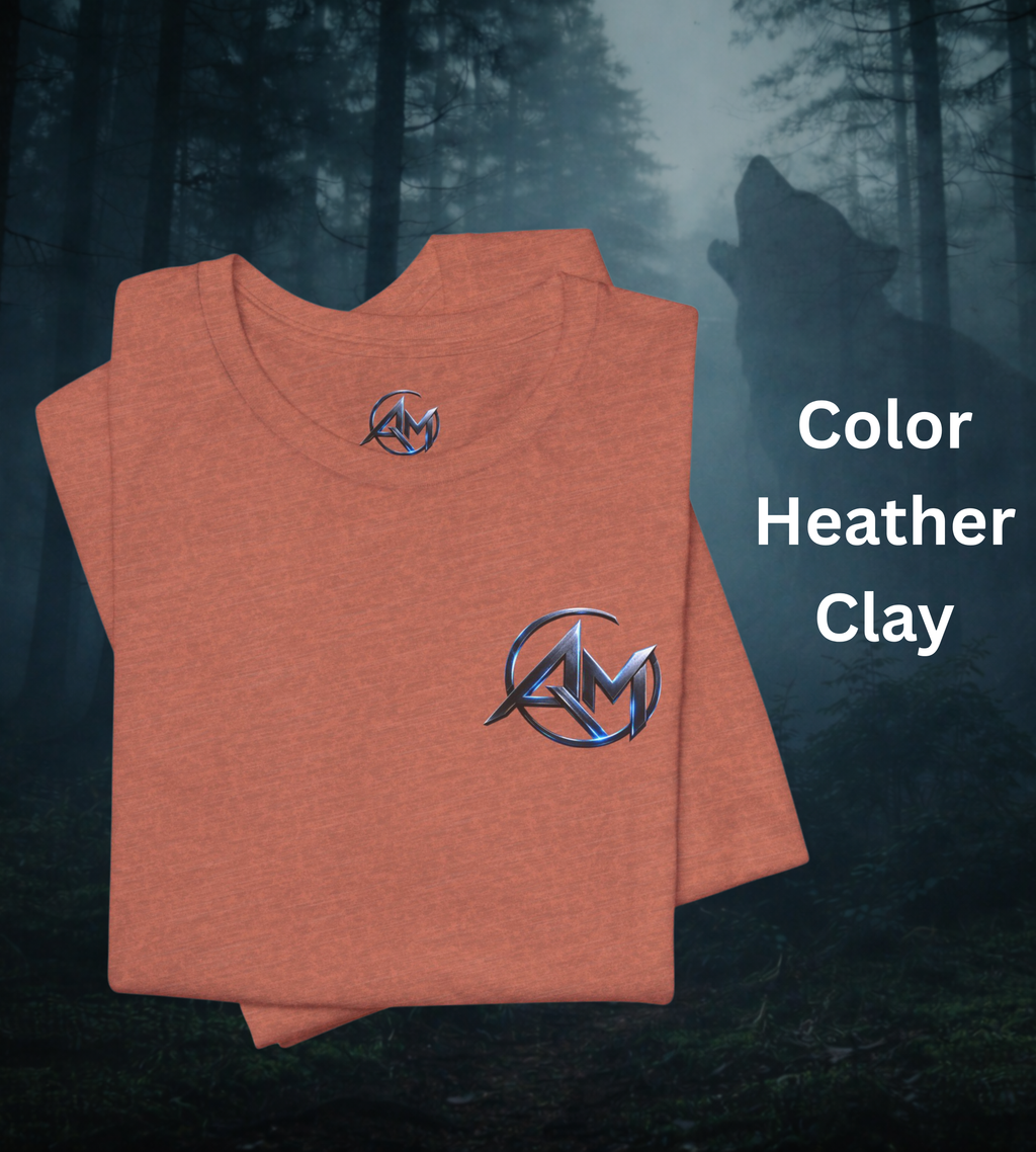Americanwolf-AM Brand Signature Logo Soft T-shirt