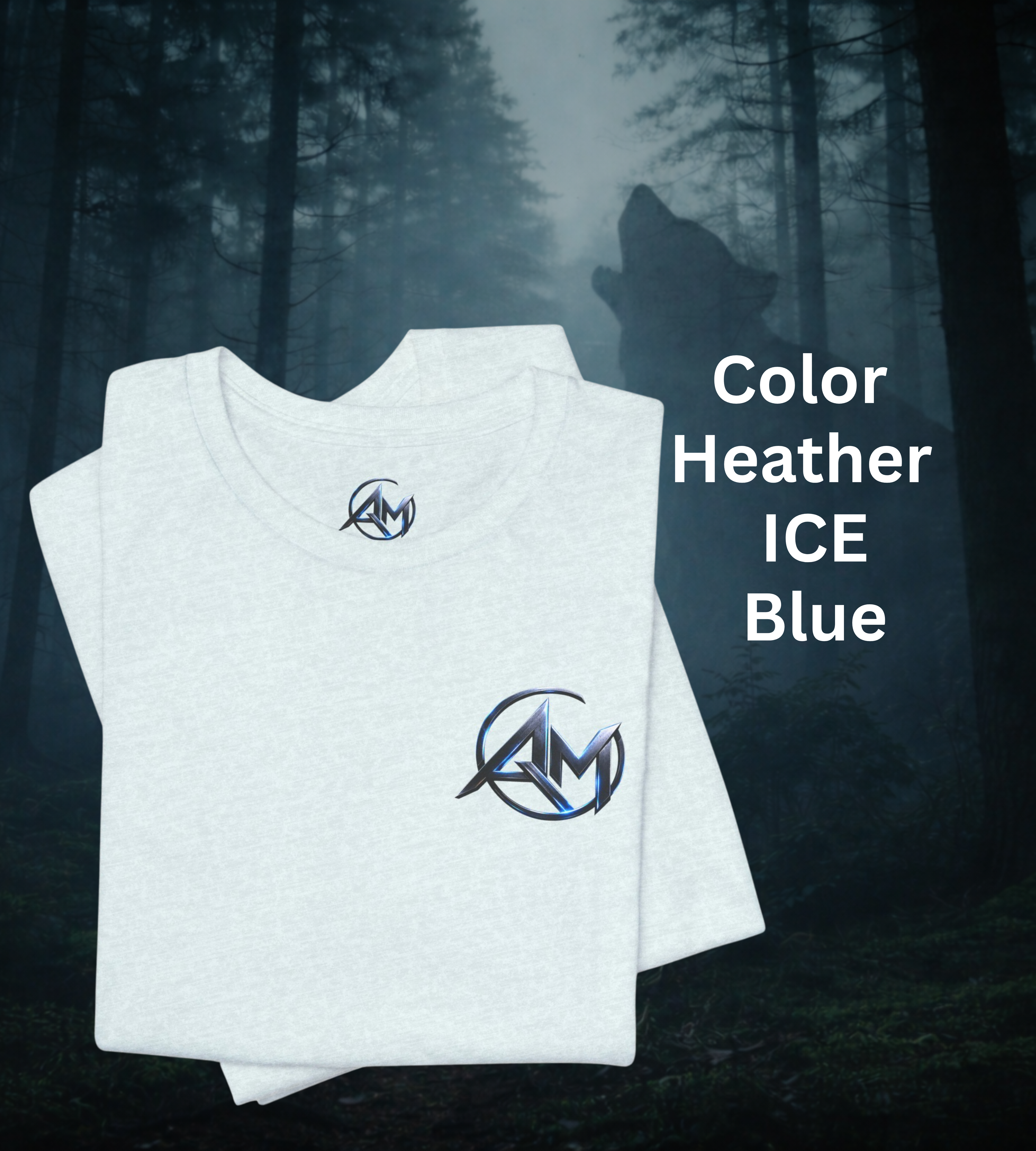 Americanwolf-AM Brand Signature Logo Soft T-shirt