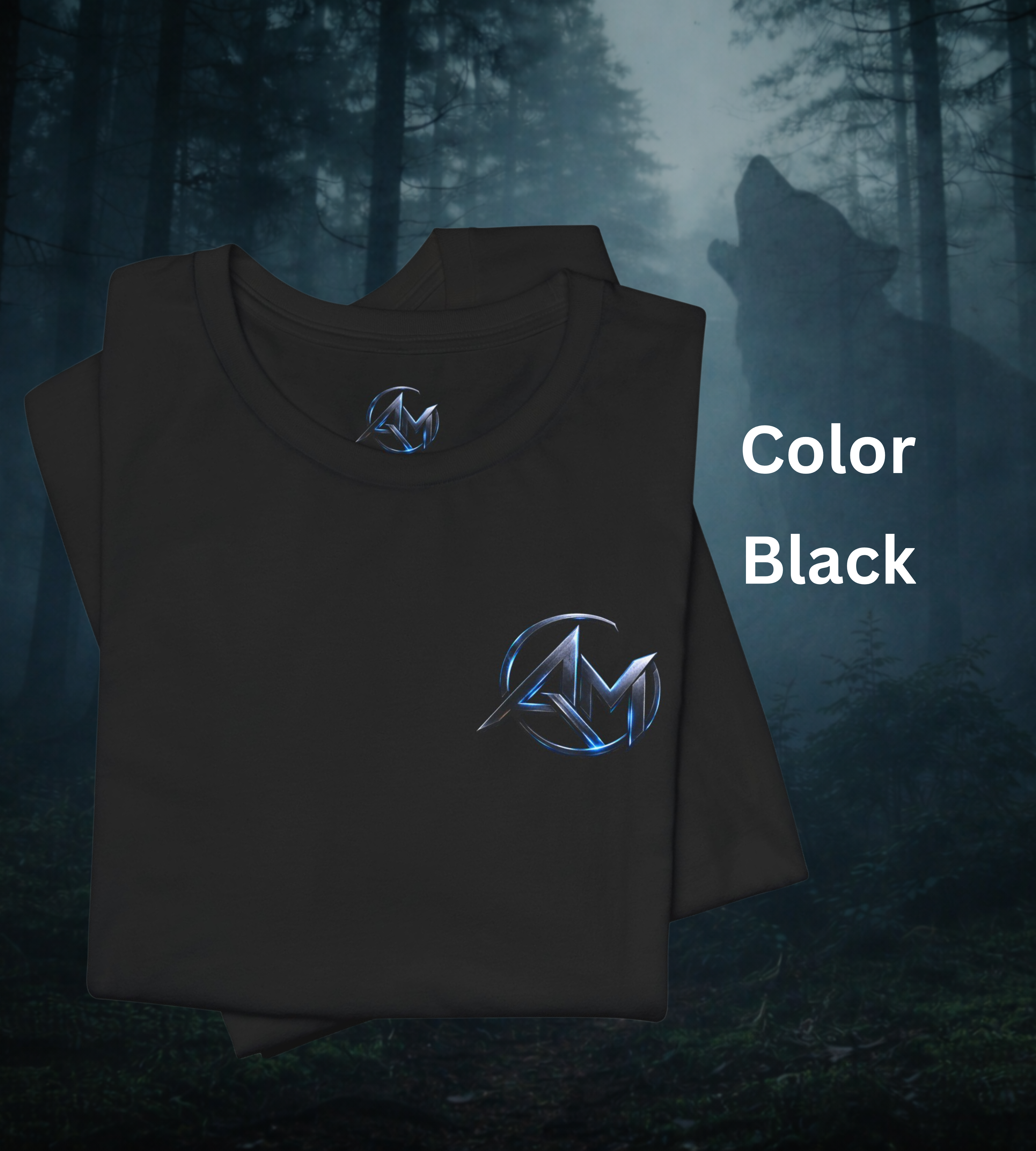 Americanwolf-AM Brand Signature Logo Soft T-shirt