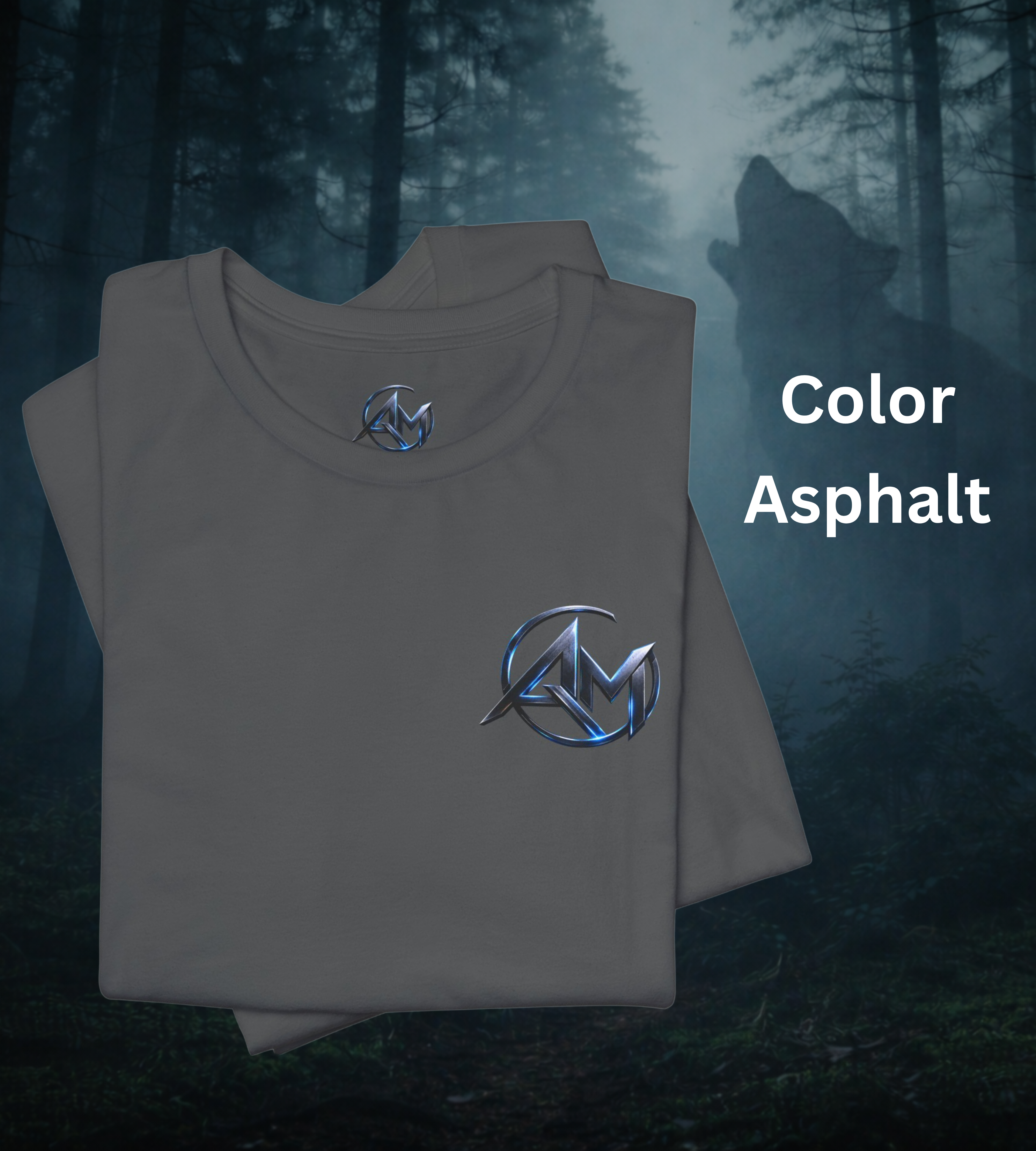 Americanwolf-AM Brand Signature Logo Soft T-shirt
