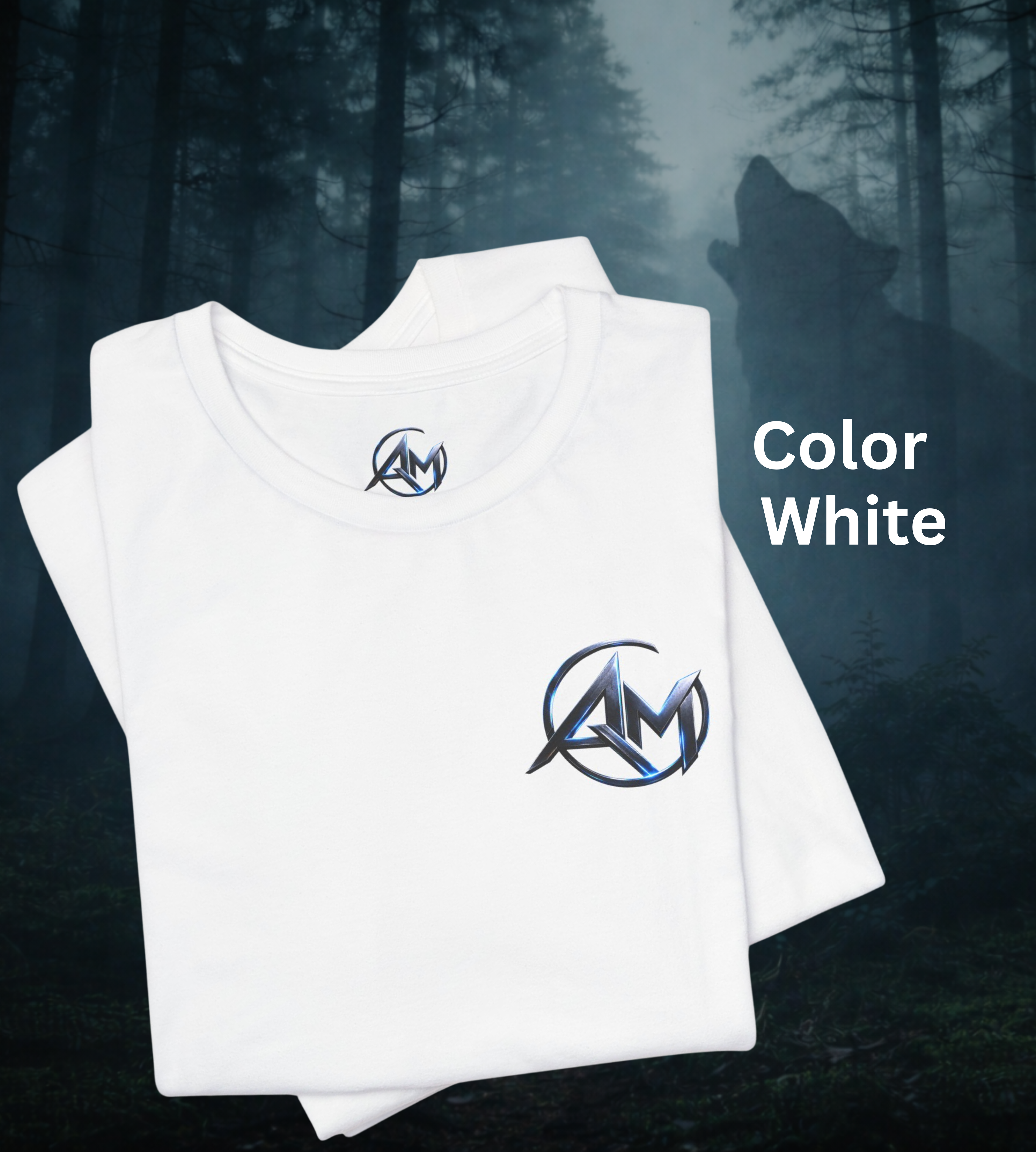 Americanwolf-AM Brand Signature Logo Soft T-shirt