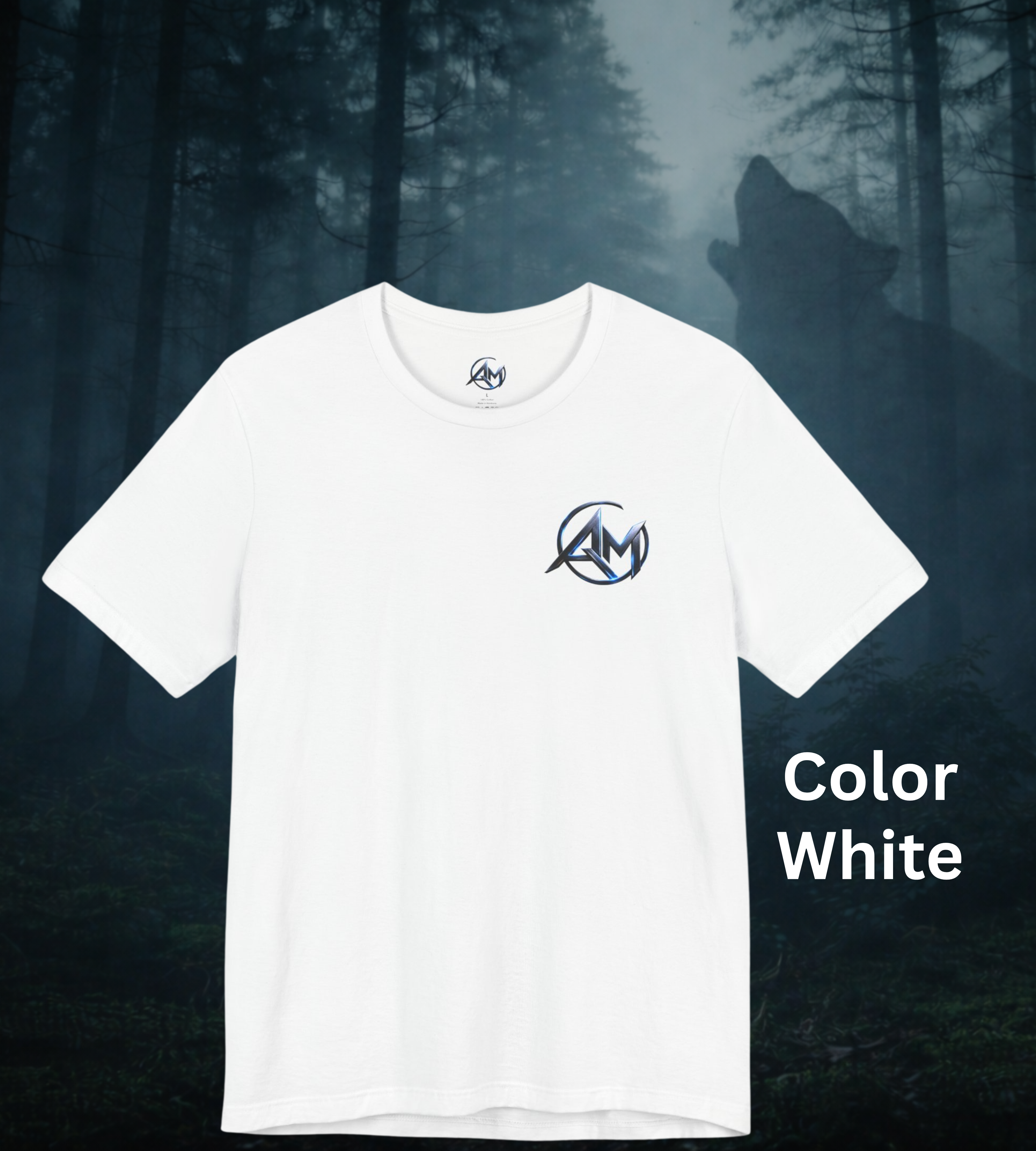 Americanwolf-AM Brand Signature Logo Soft T-shirt