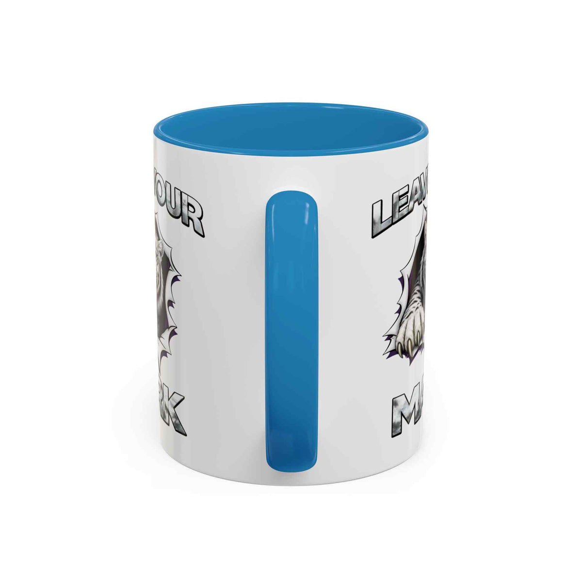 Wild White Tiger "Leave Your Mark" Fierce Animal Accent Coffee Mug - Americanwolf87
