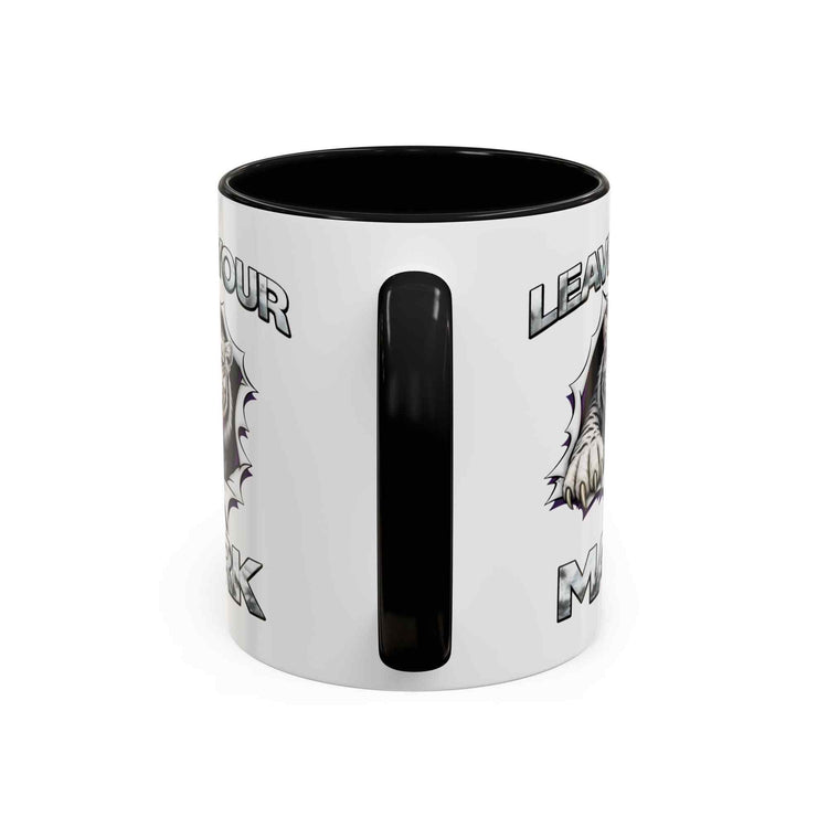 Wild White Tiger "Leave Your Mark" Fierce Animal Accent Coffee Mug - Americanwolf87