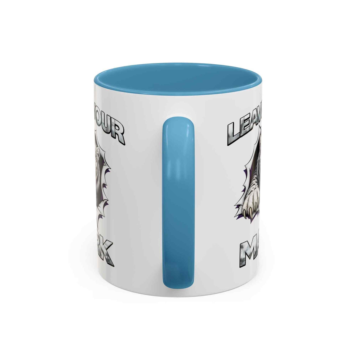 Wild White Tiger "Leave Your Mark" Fierce Animal Accent Coffee Mug - Americanwolf87