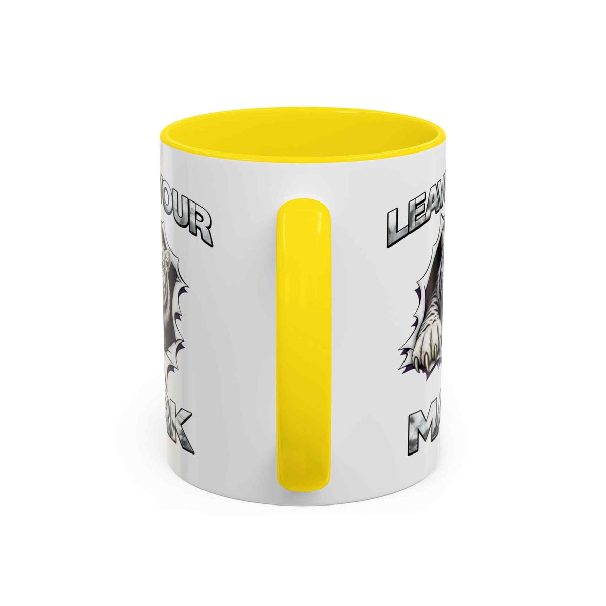 Wild White Tiger "Leave Your Mark" Fierce Animal Accent Coffee Mug - Americanwolf87