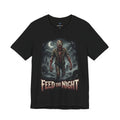 Zombie T-Shirt Feed the Night Horror Graphic Tee - Americanwolf87